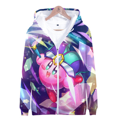 3D Kirby Printed Zipper Hoodies Women/Men fans