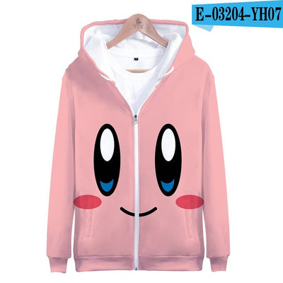 3D Kirby Printed Zipper Hoodies Women/Men fans