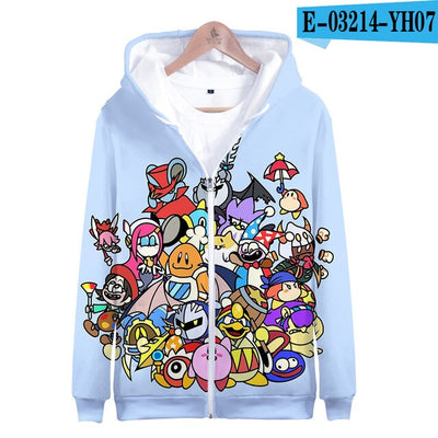 3D Kirby Printed Zipper Hoodies Women/Men fans