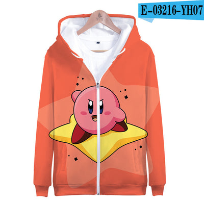 3D Kirby Printed Zipper Hoodies Women/Men fans