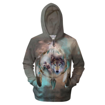 Iron Skull 3D Zip Hoodies Men Women Sweatshirts Zipper Hoody Print