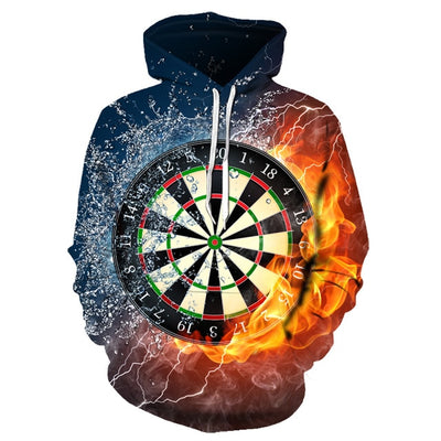 Blue red  flame 3d Hoodie Hoodies Men Women