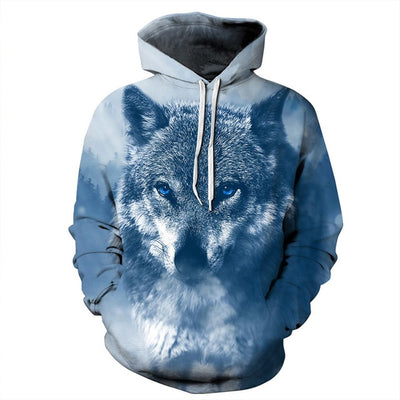3D Hoodies Wolf Print Sweatshirt Men/Women Casual Autumn Winter