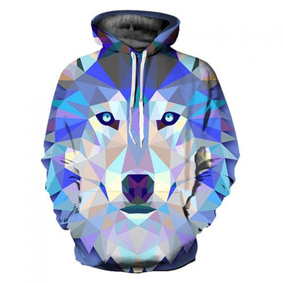 3D Hoodies Wolf Print Sweatshirt Men/Women Casual Autumn Winter