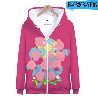 3D Kirby Printed Zipper Hoodies Women/Men fans