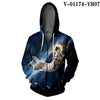 WAMNI Woman Kawaii Cat Zipper Hoodie Hip Hop Splice Color Print Star Cat 3D Hooded