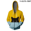WAMNI Woman Kawaii Cat Zipper Hoodie Hip Hop Splice Color Print Star Cat 3D Hooded