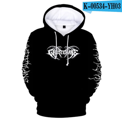 Frdun Tommy Ghostemane World Tour Rock Music Logo 3D print Hooded