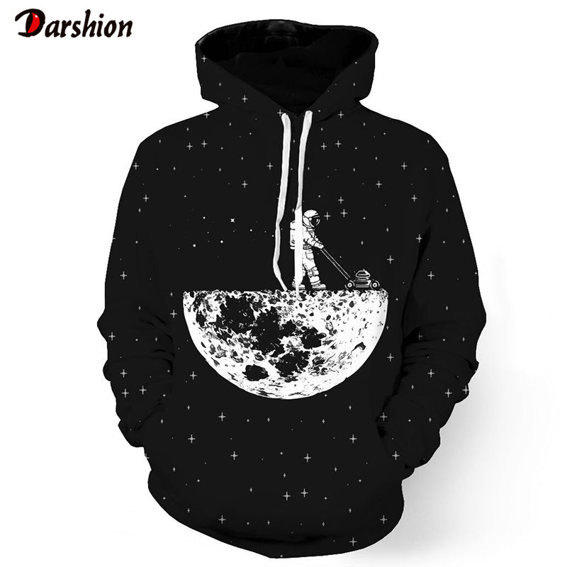 3D Printed Hoodies Astronaut Men Women Hooded Sweatshirts