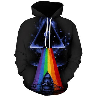 3D Printed Hoodies Astronaut Men Women Hooded Sweatshirts