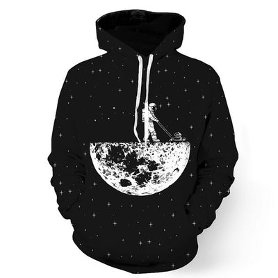 3D Printed Hoodies Astronaut Men Women Hooded Sweatshirts