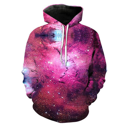 3D Printed Hoodies Astronaut Men Women Hooded Sweatshirts