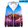 Tomorrowland 3D Print K Pop Zipper up Hoodies Sweatshirts Sweatshirt Tops