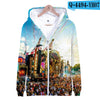 Tomorrowland 3D Print K Pop Zipper up Hoodies Sweatshirts Sweatshirt Tops