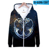 Tomorrowland 3D Print K Pop Zipper up Hoodies Sweatshirts Sweatshirt Tops