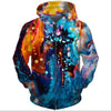 Printed Men Zipper Hoodie 3D Galaxy Space Sweatshirts Fashion Design Hooded Nebula Jaxkwt Zip Up Hoodies Tops