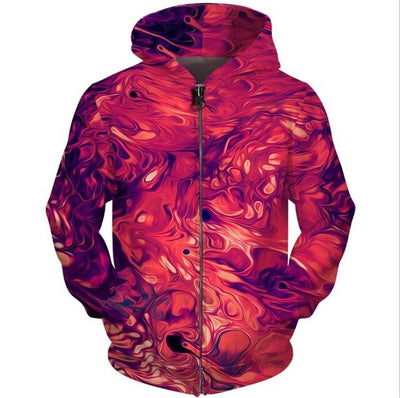 Printed Men Zipper Hoodie 3D Galaxy Space Sweatshirts Fashion Design Hooded Nebula Jaxkwt Zip Up Hoodies Tops