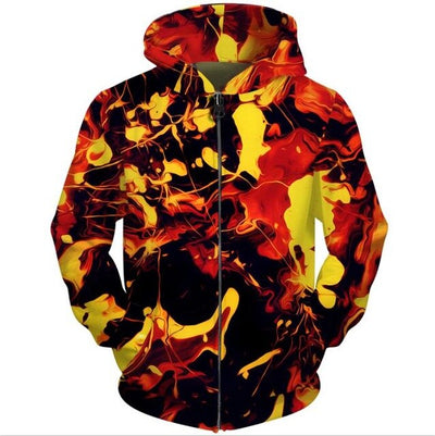 Printed Men Zipper Hoodie 3D Galaxy Space Sweatshirts Fashion Design Hooded Nebula Jaxkwt Zip Up Hoodies Tops