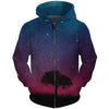 Printed Men Zipper Hoodie 3D Galaxy Space Sweatshirts Fashion Design Hooded Nebula Jaxkwt Zip Up Hoodies Tops
