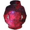 Printed Men Zipper Hoodie 3D Galaxy Space Sweatshirts Fashion Design Hooded Nebula Jaxkwt Zip Up Hoodies Tops