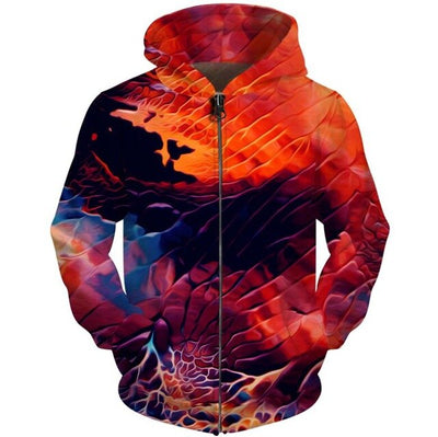 Printed Men Zipper Hoodie 3D Galaxy Space Sweatshirts Fashion Design Hooded Nebula Jaxkwt Zip Up Hoodies Tops