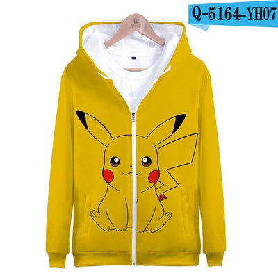 3D pokemon Printed kawaii  Zipper Hoodies Women/Men