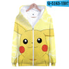 3D pokemon Printed kawaii  Zipper Hoodies Women/Men