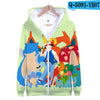 3D pokemon Printed kawaii  Zipper Hoodies Women/Men