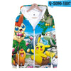 3D pokemon Printed kawaii  Zipper Hoodies Women/Men