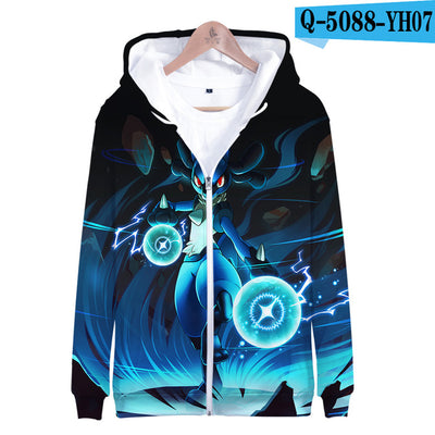 3D pokemon Printed kawaii  Zipper Hoodies Women/Men