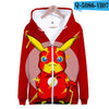 3D pokemon Printed kawaii  Zipper Hoodies Women/Men