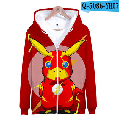 3D pokemon Printed kawaii  Zipper Hoodies Women/Men