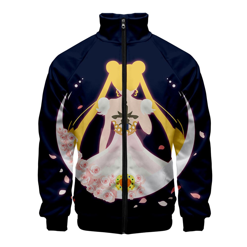 Sailor moon Zipper Sweatshirt Casual Hoodies Sailor moon Fashion Cool