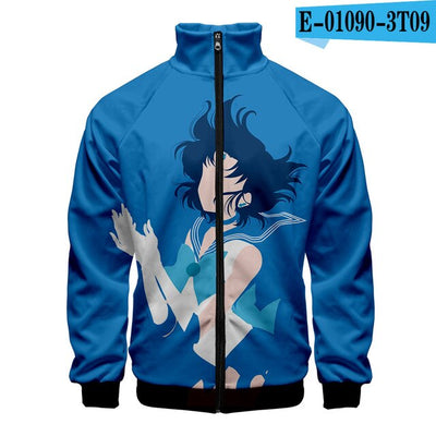 Sailor moon Zipper Sweatshirt Casual Hoodies Sailor moon Fashion Cool