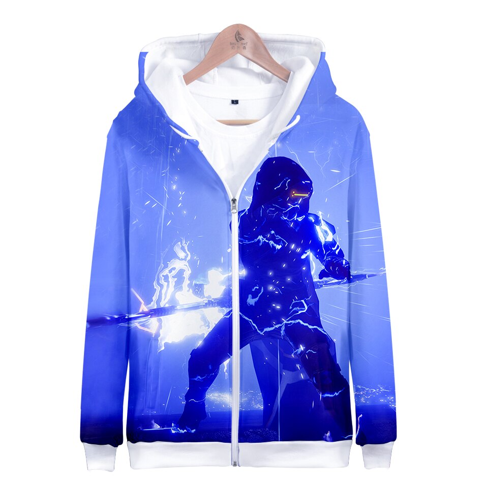 DESTINY 2 Fashion 3D Zipper Hoodies Women Spring Cool Skull Print