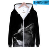 3D German Shepherd Cute Dogs Casual Winter Zipper Parent-child Hoodies