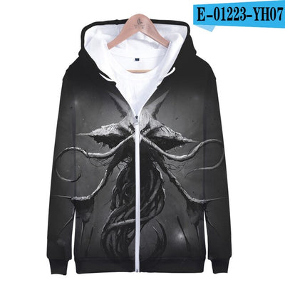 3D terror pokemon Printed Zipper Hoodies Women/Men