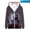 3D terror pokemon Printed Zipper Hoodies Women/Men
