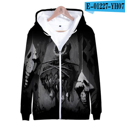 3D terror pokemon Printed Zipper Hoodies Women/Men