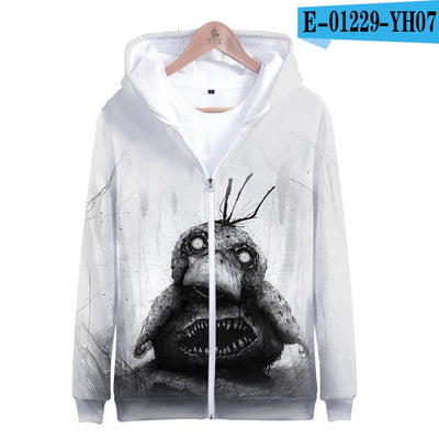 3D terror pokemon Printed Zipper Hoodies Women/Men
