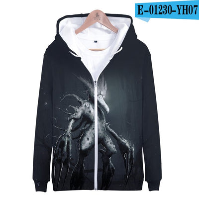 3D terror pokemon Printed Zipper Hoodies Women/Men