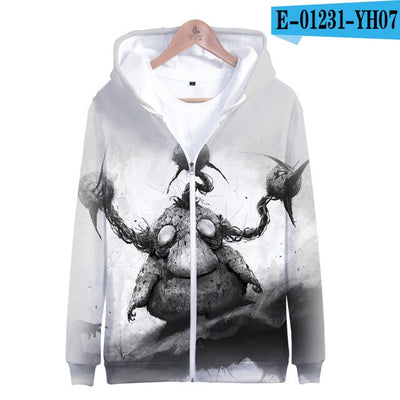 3D terror pokemon Printed Zipper Hoodies Women/Men