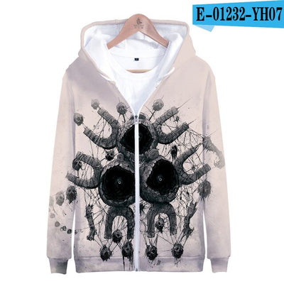 3D terror pokemon Printed Zipper Hoodies Women/Men