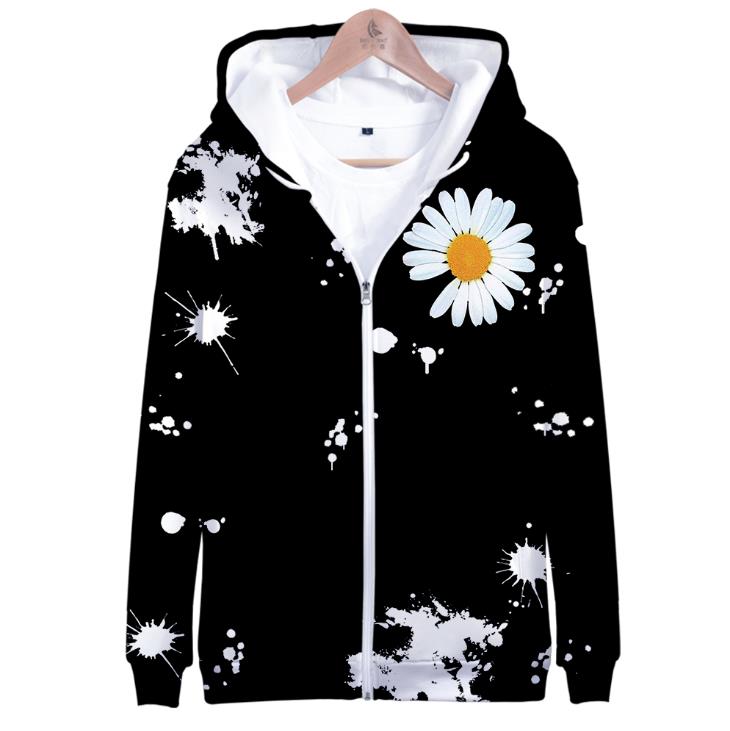 Gdragon Daisy Zipper Hoodies 3D G Dragon