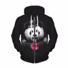 Fleece Zipper Hoodie Men/women 3d Sweatshirts With Cap Print Panda Sweatshirts Hooded Hoodies