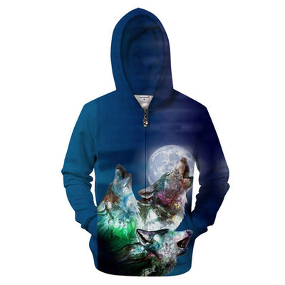 Iron Skull 3D Zip Hoodies Men Women Sweatshirts Zipper Hoody Print