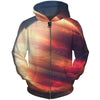 Brand Hoodies Men Galaxy Space Zipper 3d Pocket Hooded Starry Sky Printed