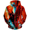 Brand Hoodies Men Galaxy Space Zipper 3d Pocket Hooded Starry Sky Printed