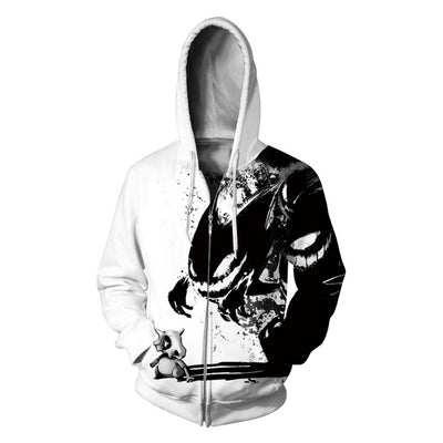 Zipper Hoodie Women Sweatshirts 3D Animal Printed Woman Hoodies