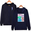 3D Print Women/Men Hoodies Sweatshirts Long Sleeve Hip Hop Fleece Zipper